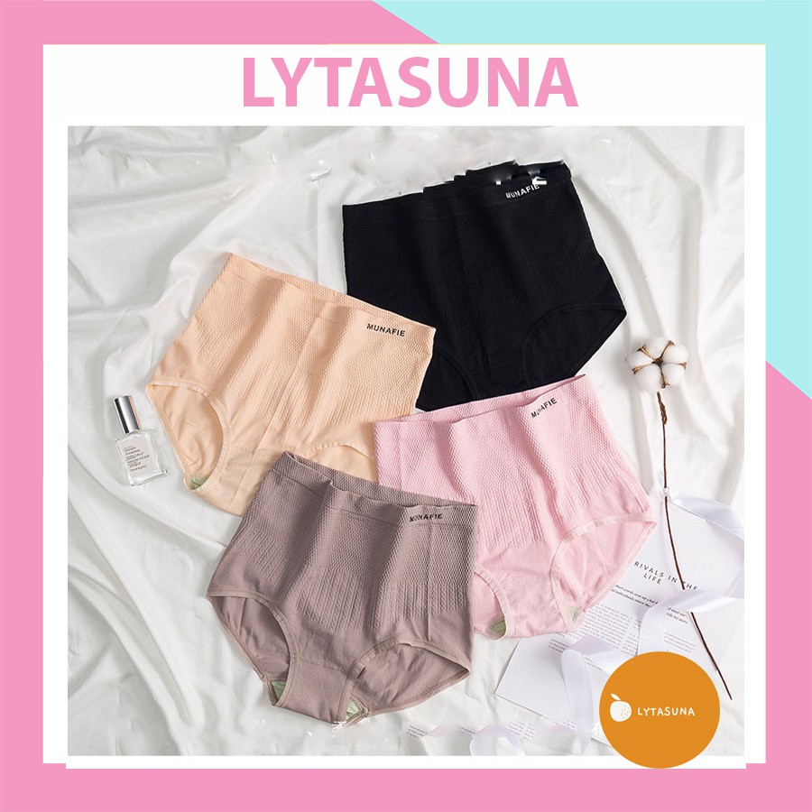 [Mã 12FASHIONSALE1 giảm 10K đơn 50K] Quân lót nữ cotton cạp cao,GEN NỊT BỤNG tạo dáng EO THON QG02