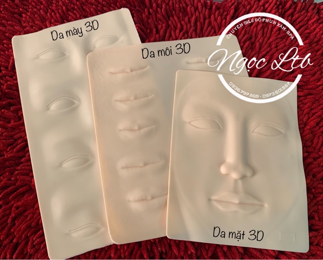 Da giả 3D tập phun xăm, điêu khắc