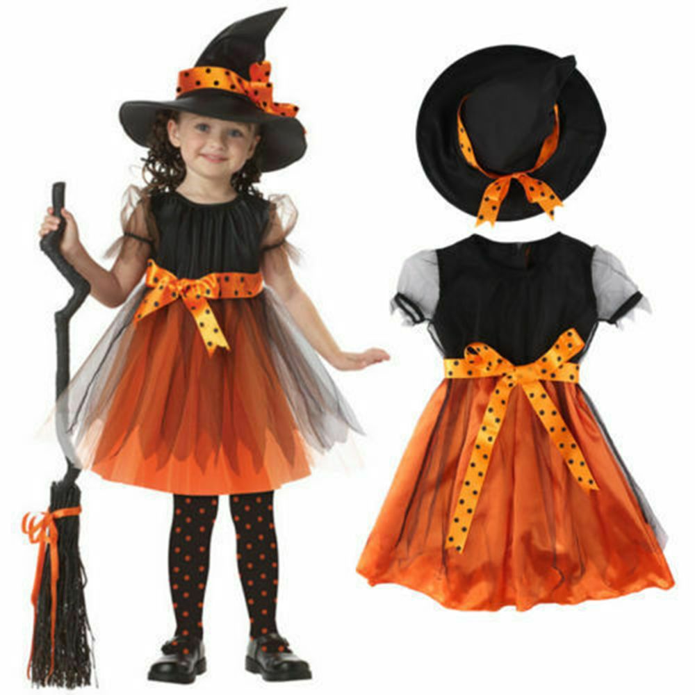 Set Đồ Hóa Trang Phù Thủy Halloween Cho Bé Gái | BigBuy360 - bigbuy360.vn