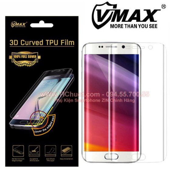 Miếng dán dẻo Vmax full màn hình cho Samsung Galaxy S6 Edge Plus