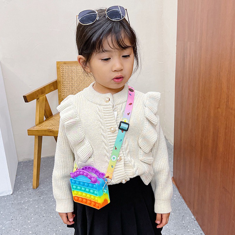 Túi đeo chéo hình hoạt hình dễ thương cho bé gái