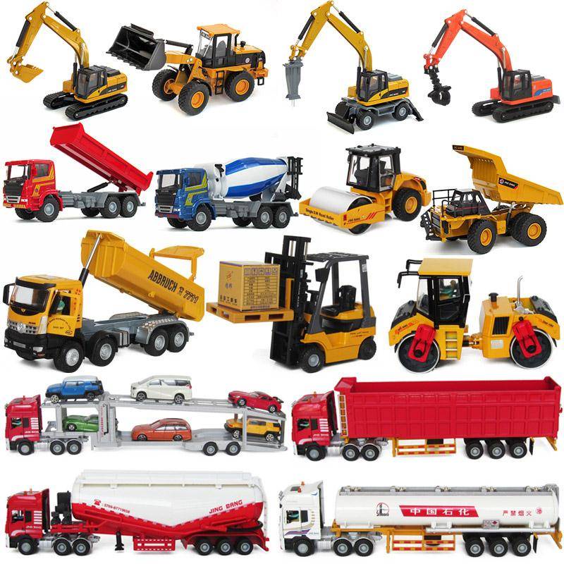 Mô Hình Xe Xúc Đất/Máy Xúc Bằng Hợp Kim Đồ Chơi Cho Trẻ Em