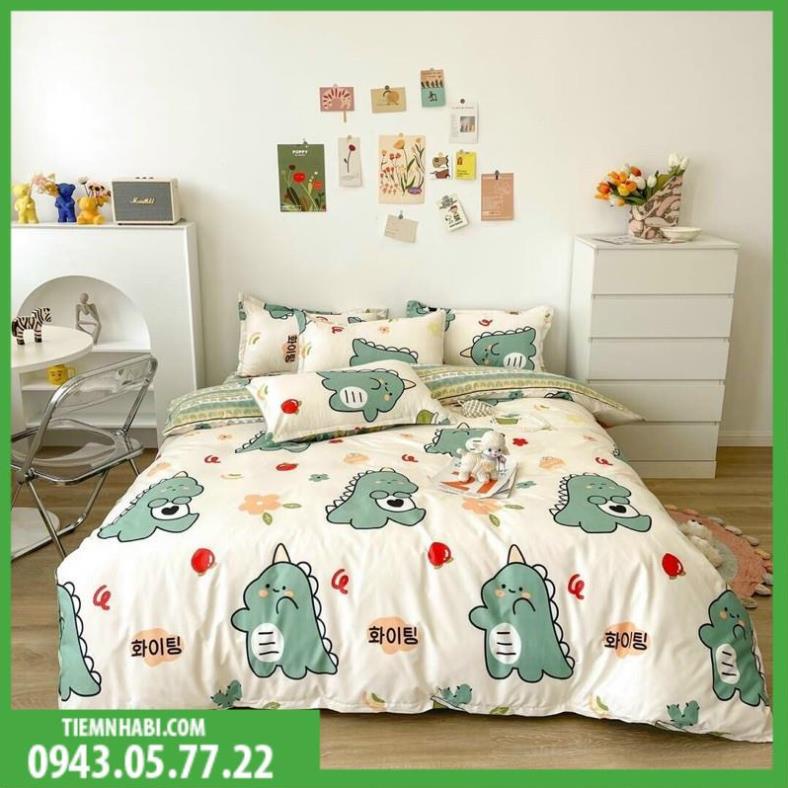Bộ Chăn Ga Gối Phong Cách Hàn Quốc Mẫu mới nhất 2021 ( Không kèm ruột )