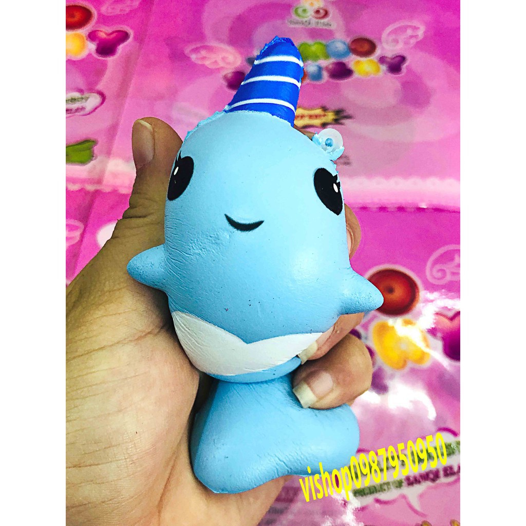 SQUISHY CÁ HEO 1 SỪNG ĐÁNG YÊU