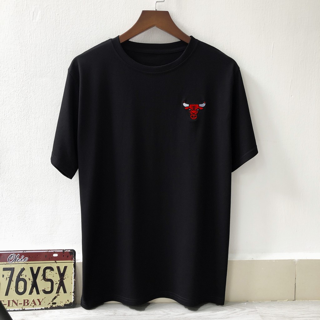 Áo thun nam nữ NBA CHICAGO logo thêu, áo phông tay lỡ unisex, Dricco_official