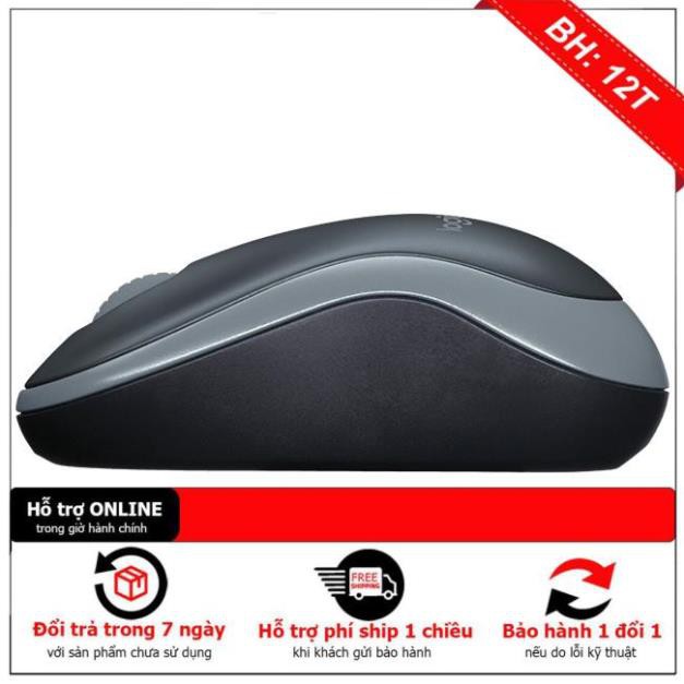 [BH12TH] (CHUYÊN VĂN PHÒNG) CHUỘT KHÔNG DÂY LOGITECH B175 CHÍNH HÃNG (ĐEN XÁM)