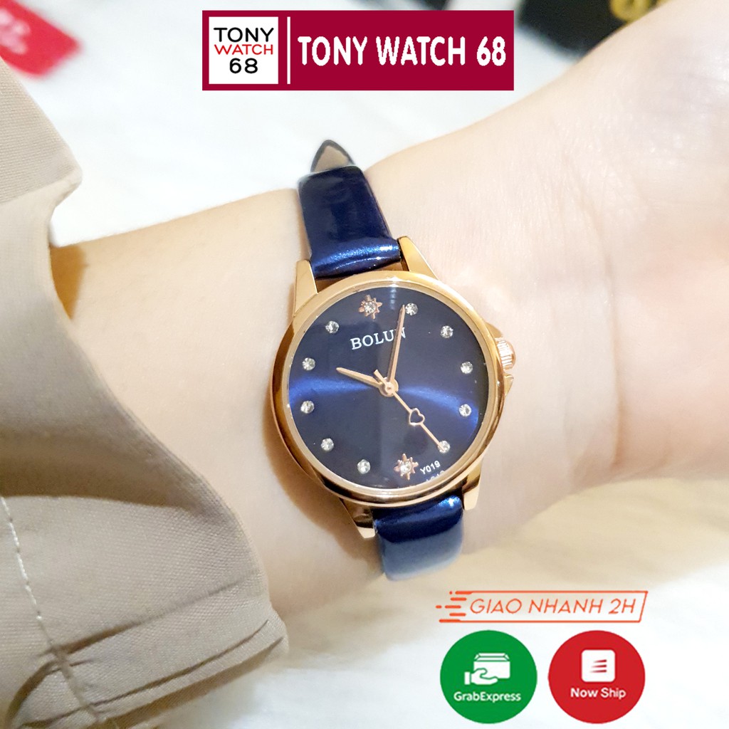  Đồng hồ nữ Bolun dây da mặt nhỏ đẹp số ngọc chống nước chính hãng Tony Watch 68 | BigBuy360 - bigbuy360.vn