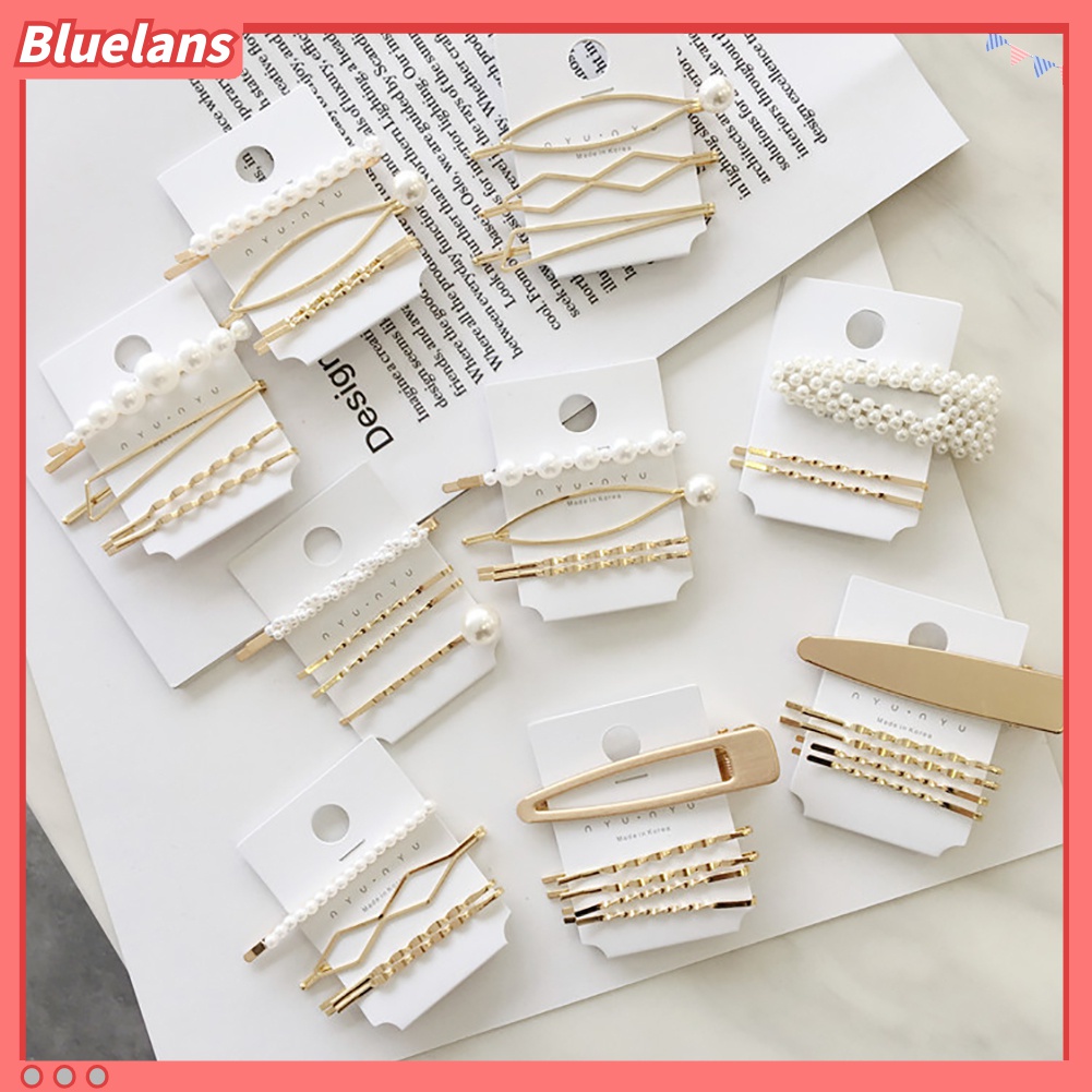 Set 4 kẹp tóc nhiều kiểu xinh xắn và thời trang cho nữ