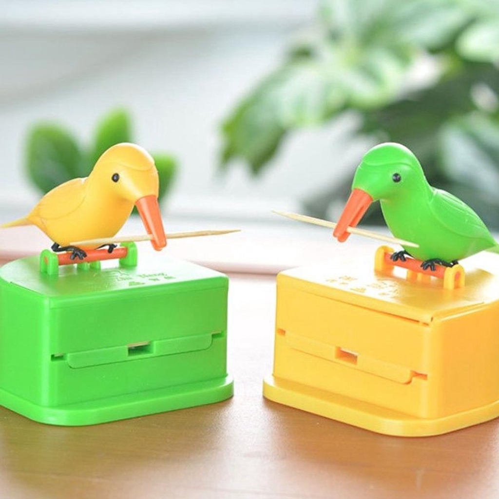 Giá Đỡ Tăm Xỉa Răng Hình Chú Chim Có Thể Thu Gọn Trang Trí Phòng Khách / Nhà Bếp