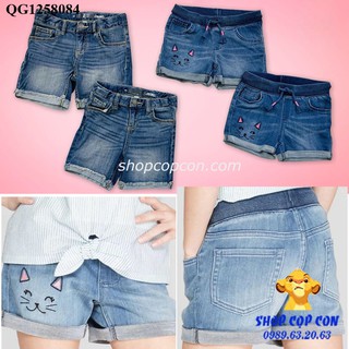 Quần short jean thun VNXK cho bé từ 16-50kg
