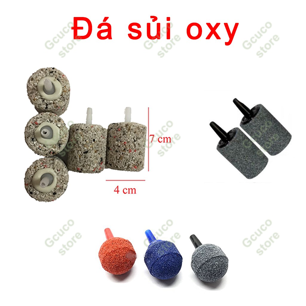 [Có sẵn] Dây oxy 2m trắng + 2 cục đá sủi (giao ngẫu nhiên)