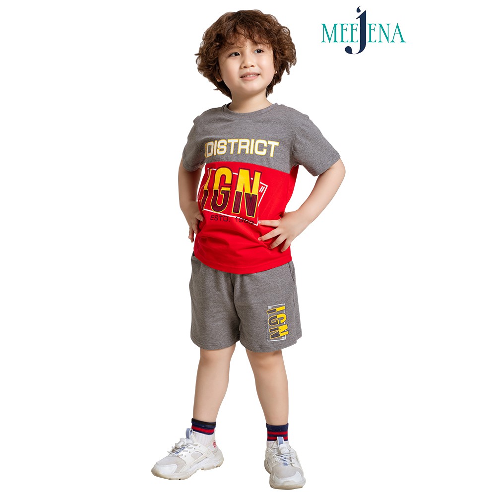 Đồ bộ bé trai Cute từ 18-33 kg - MEEJENA Vải 100% Cotton - 929