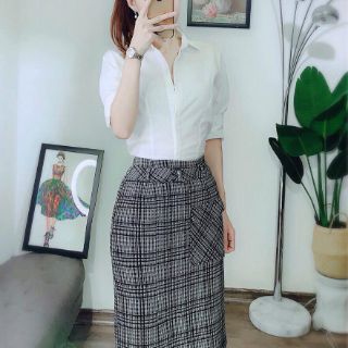 Chân váy kẻ túi đủ size