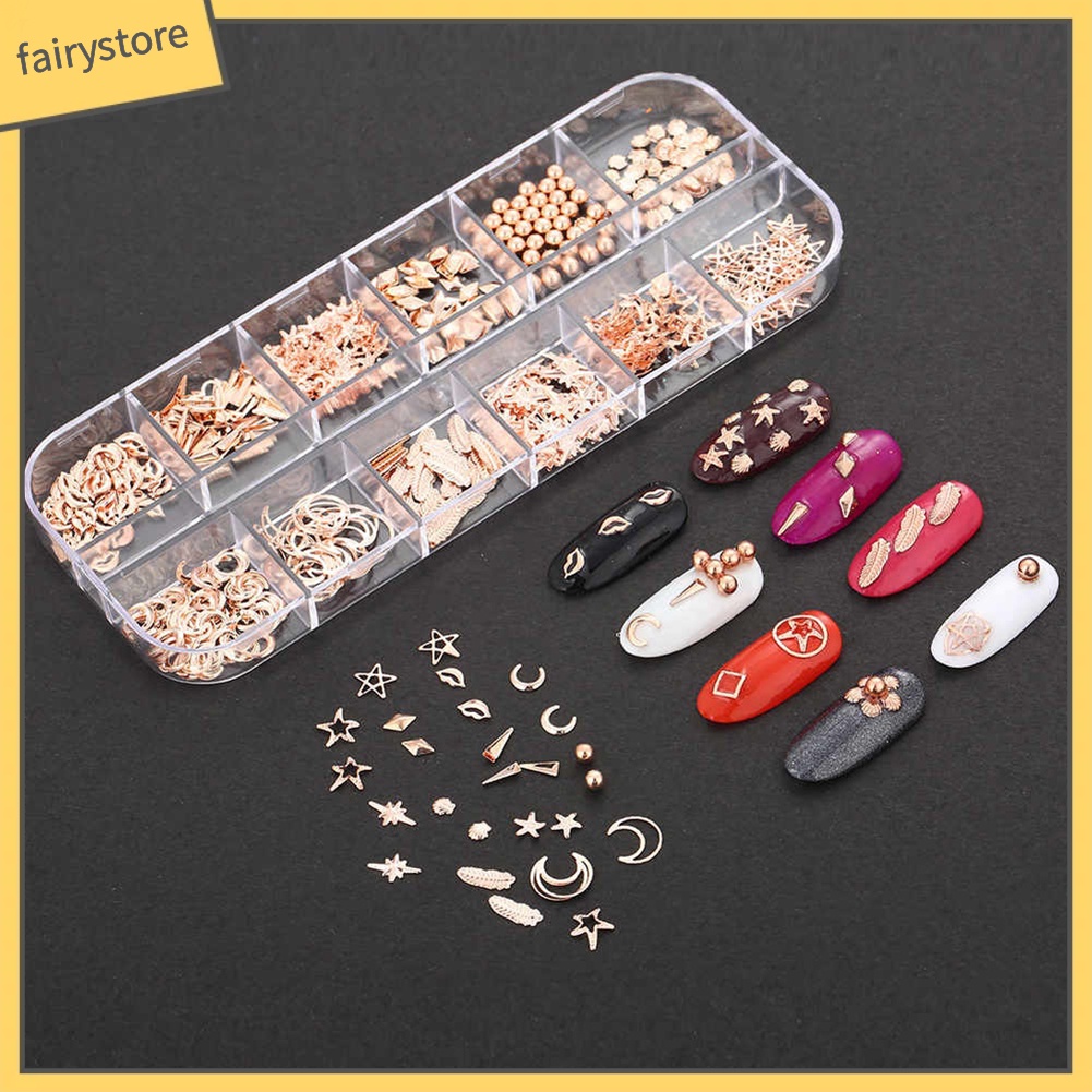 Phụ kiện trang trí móng tay hình trăng sao biển xinh xắn