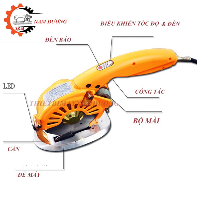 Máy cắt vải cầm tay mini RCS 125 &gt; 5 chế độ cắt &gt; cắt nhiều loại vải &gt; nhỏ gọn tiện lợi