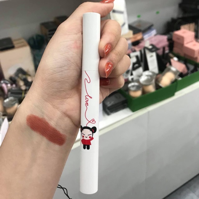 Son Lì 2 Đầu Karadium Pucca Love Edition Smudging Tint Stick #06 Cam Đất