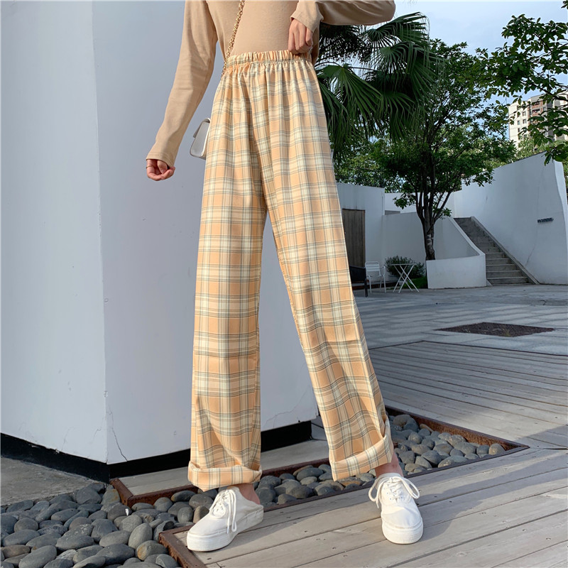 Quần Dài Lưng Cao Ống Rộng Phong Cách Hàn Quốc Có Kích Thước S-4XL