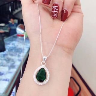 Dây chuyền nữ mặt giọt lệ to