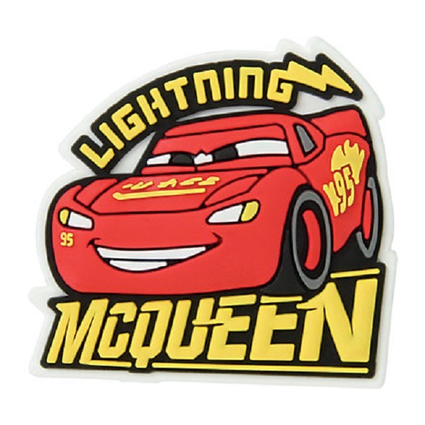 Sticker nhựa jibbitz gắn dép unisex CROCS Cars 3 Lightning McQueen - Disney 10006828 1 pcs