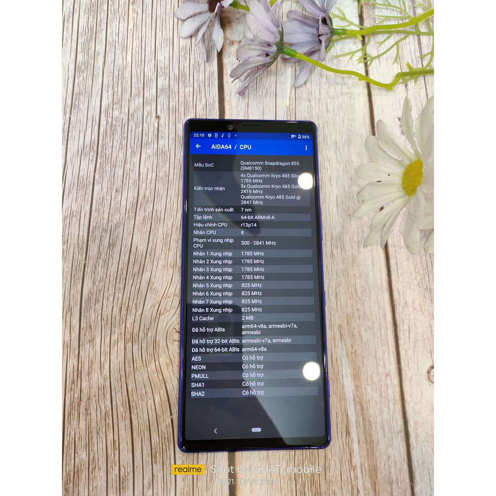 Điện thoại Sony Xperia 1,Ram 6/64Gb,Snap 855,P-oled 6.5''4K
