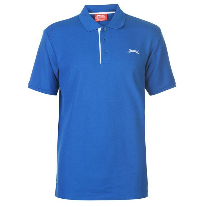 Áo thun Polo nam Slazenger Plain (màu Royal) - Hàng size châu Âu