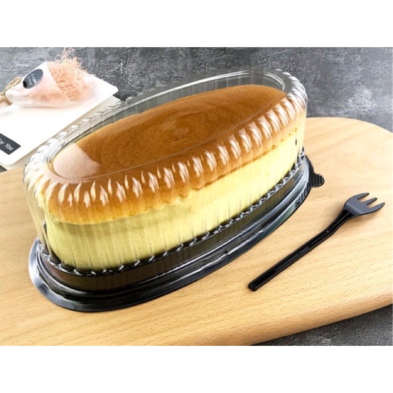 Hộp Oval Đế Đen, Đế Vàng Nắp Trong F70 Đựng Bánh Mỳ Hoa Cúc, Cheese Cake, Bánh Bò  (10 cái)