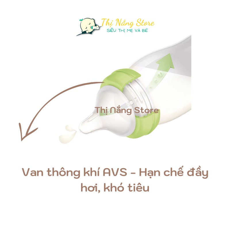 Bình Sữa Pigeon Cổ Rộng Cao Cấp 160ml Cho Bé Sơ Sinh - HÀNG NHẬP KHẨU - Thị Nắng Store