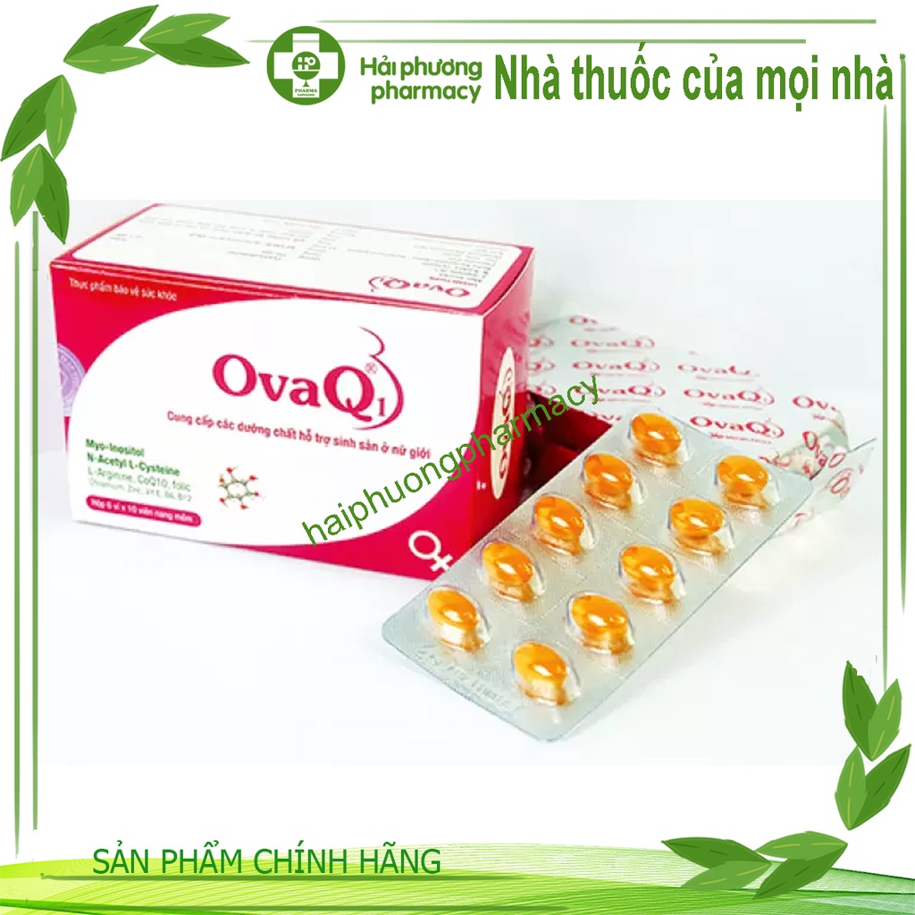 OvaQ1 hỗ trợ mang thai tự nhiên,bổ trứng khỏe trứng, kích thích rụng trứng