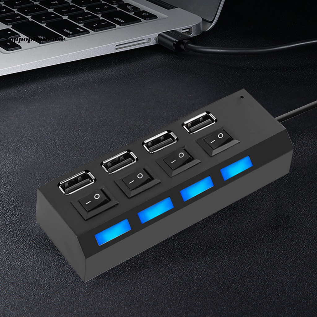 Bộ hub chia 4 cổng USB 2.0 chuyên dụng cho máy tính