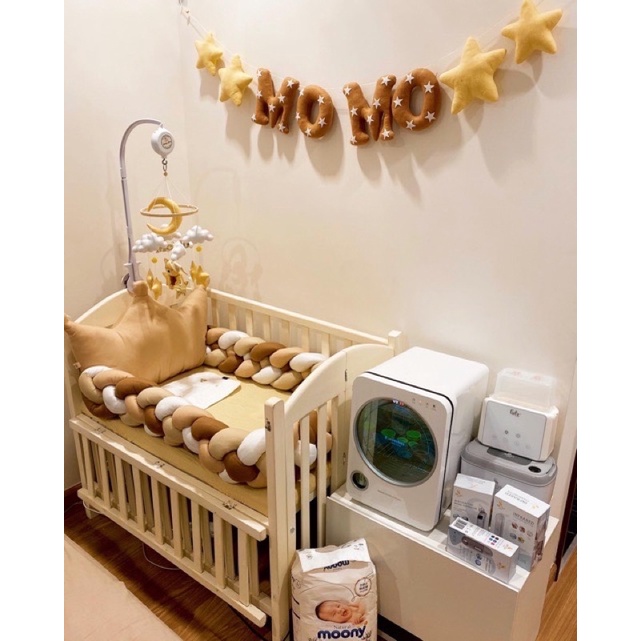 Bảng tên treo phòng ngủ handmade, bảng tên trang trí thôi nôi cực đẹp mẫu Chữ kèm Sao