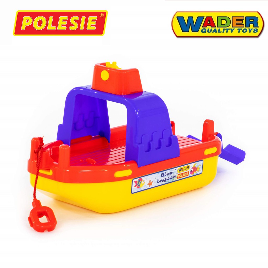 Đồ Chơi Tàu Thuỷ Vận Chuyển Lagoon, Wader Toys POLESIE Hàng Nhập Khẩu Châu Âu Chính Hãng