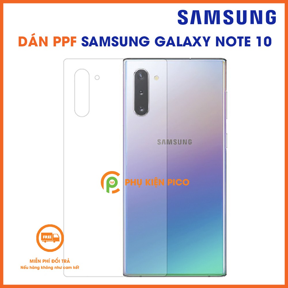Dán PPF Samsung Note 10 full mặt lưng - Dán PPF mặt lưng Samsung Galaxy Note 10 dẻo trong suốt
