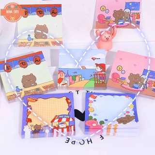 Giấy note❤️CHÚ GẤU❤️ ngộ nghĩnh đáng yêu giúp bạn tạo phong cách riêng biệt