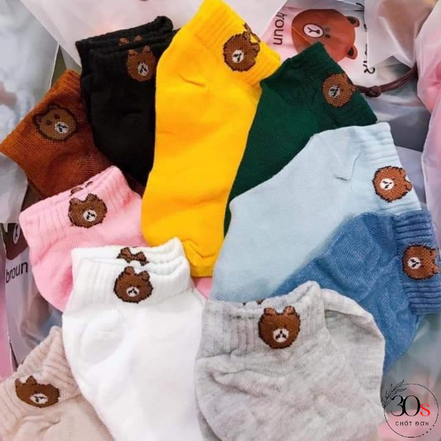 SET 10 VỚ GẤU BROWN