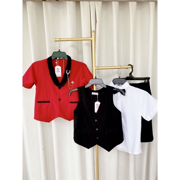 Set vest bé trai phù hợp tiệc thôi nôi - sinh nhật - tiệc cưới