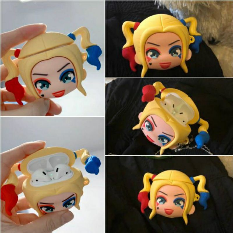 (Order 7 ngày) Case bảo vệ Airpods Pro/1/2 joker / harley quinn/ jigsaw/ mặt nạ hacker halloween venice mask