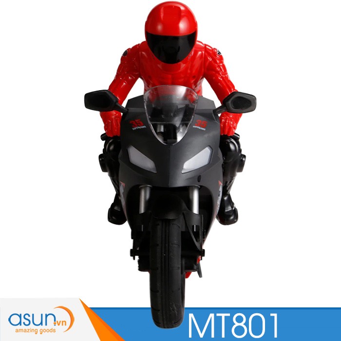 Xe Mô Tô Điều Khiển Từ Xa moto MT801 Bốc Đầu Gyro tự cân bằng 1:6 Chất lượng cao