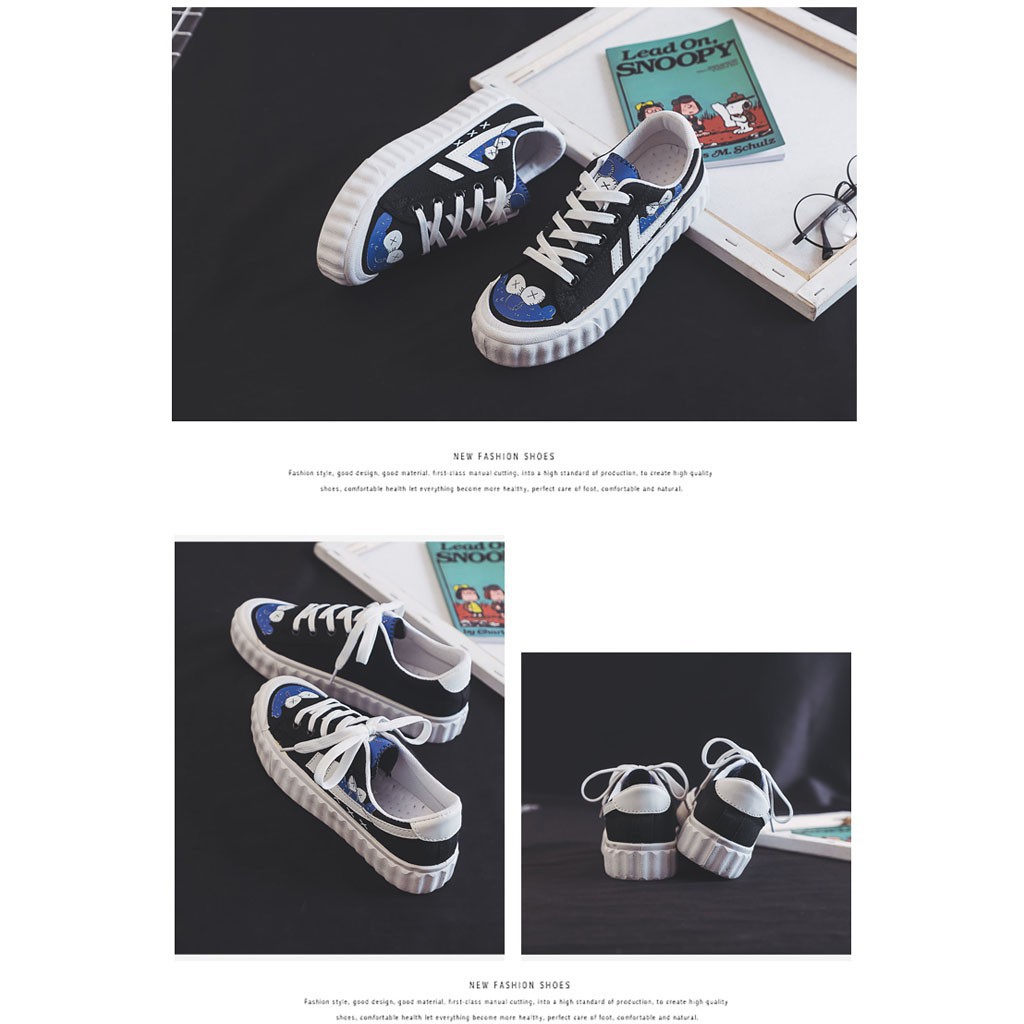 Giày Vải Nữ / Giày Thể Thao In Hình Siêu Xinh Hàng Quảng Châu Cao Cấp - B84