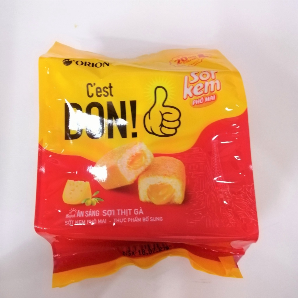 Bánh Ăn Sáng C'est Bon Orion Sợi Thịt Gà Sốt Kem Phô Mai (Túi 101.5g)