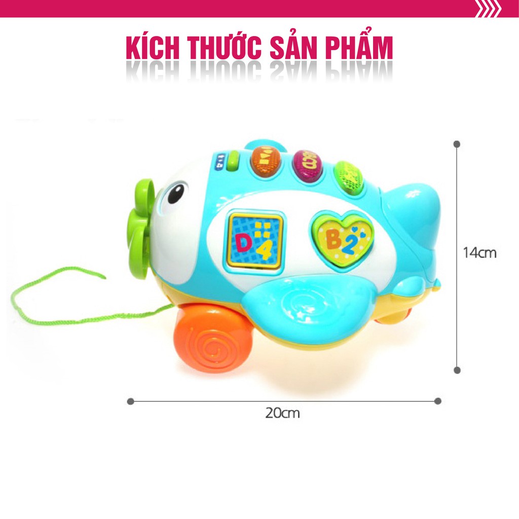 FREE SHIP !!! Đồ chơi máy bay thả hình khối có đèn nhạc Winfun 1505 chính hãng