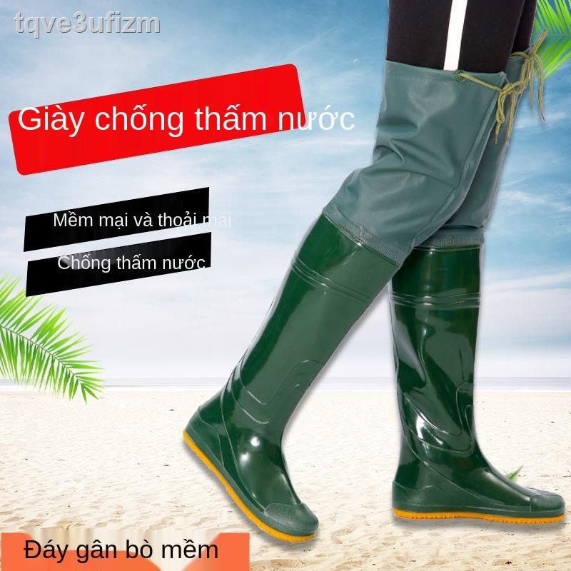 ☫ Tất nam nữ đế mềm đi cấy lúa, siêu cao qua đầu gối, ủng mưa kéo dài, mưa, quần chống nước, lội nước
