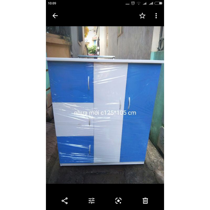 Tủ nhựa đài Loan cho bé cao 125*105