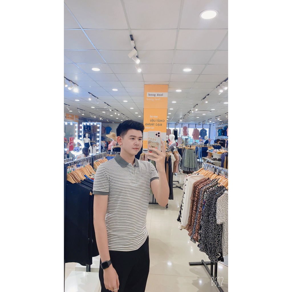 Polo Kẻ Nam Melange YODY Trẻ Trung Và Năng Động APM4069 | BigBuy360 - bigbuy360.vn