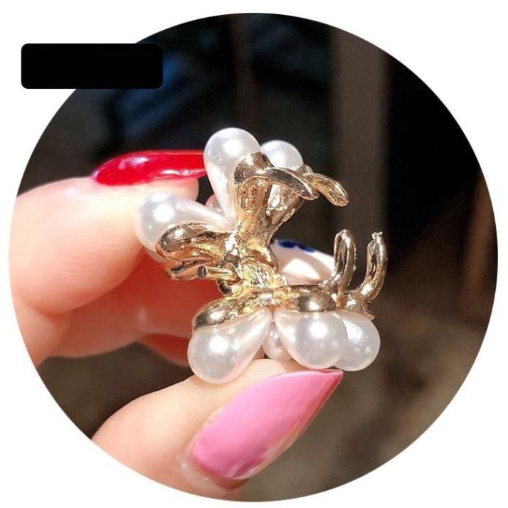 Kẹp Tóc Mái GALANO Kẹp Tóc Hàn Quốc Đính Ngọc Trai Nhân Tạo Hình Hoa Xinh Xắn FA-001237