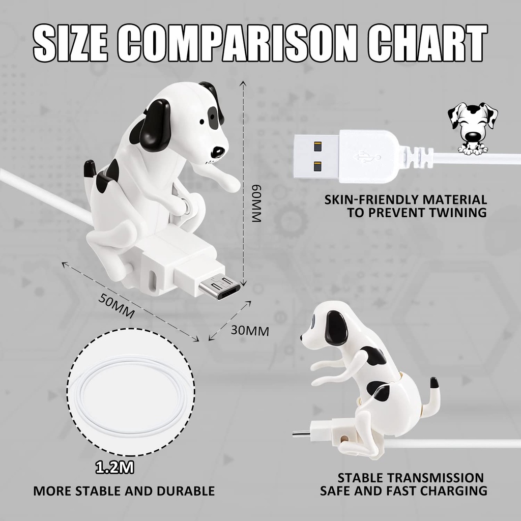 Dây Cáp Sạc Nhanh USB Hình Chú Chó Điện Thoại iPhone Android Type-c Nhiều Mẫu Mã Đáng Yêu