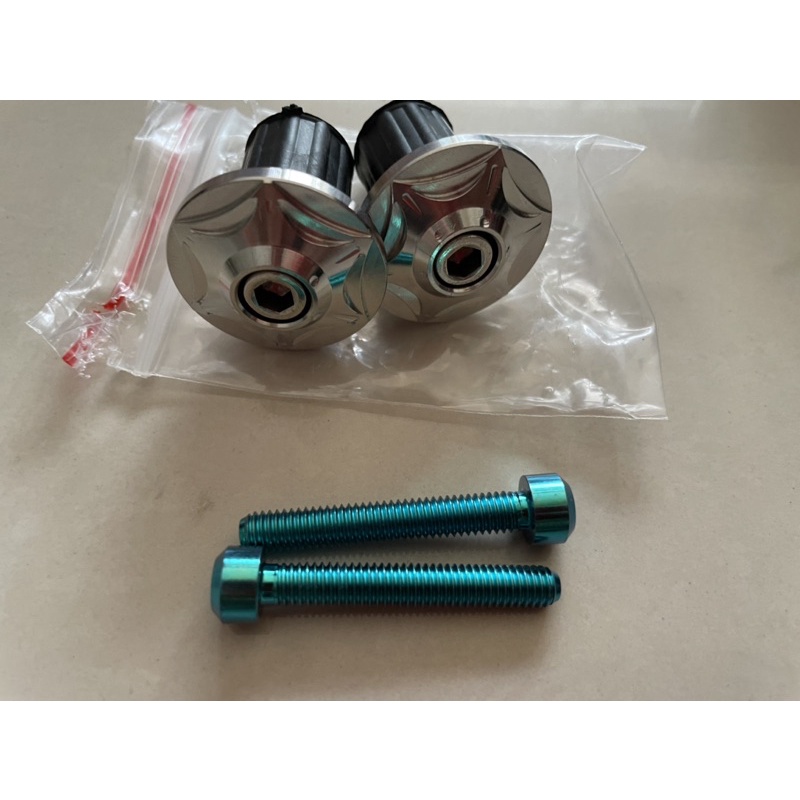 Combo gù đối trọng tay lái (salaya) và ốc titan