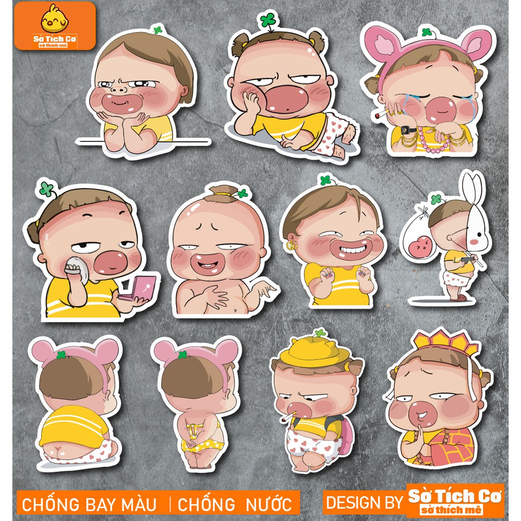 Quỳnh Aka dán điện thoại, laptop, mũ bảo hiểm, guitar, vali MSP: A11