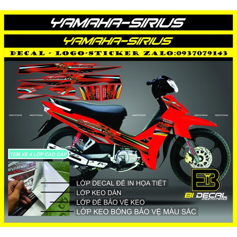 ( Quí khách vui lòng mang ra tiệm cho thợ dán ) Sirius hayabusa