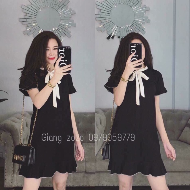 Đầm len tay bèo
