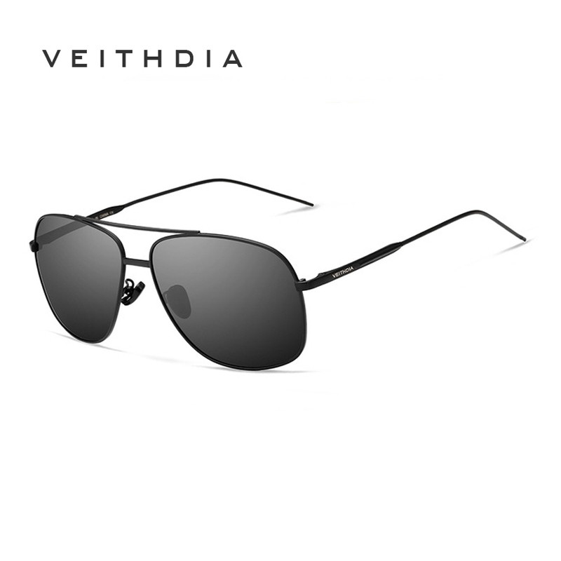 Kính mát phân cực VEITHDIA 2495 thiết kế gọng vuông cổ điển cho nam